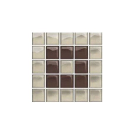 Glass Beige/Brown Mosaic B 14,8x14,8