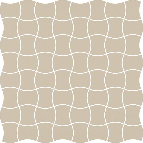 Modernizm Bianco Mozaika Prasowana K.3,6X4,4 30.9x30.9GAT.I
