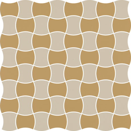 Modernizm Bianco Mozaika Prasowana K.3,6X4,4 Mix C 30.9x30.9 GAT.I
